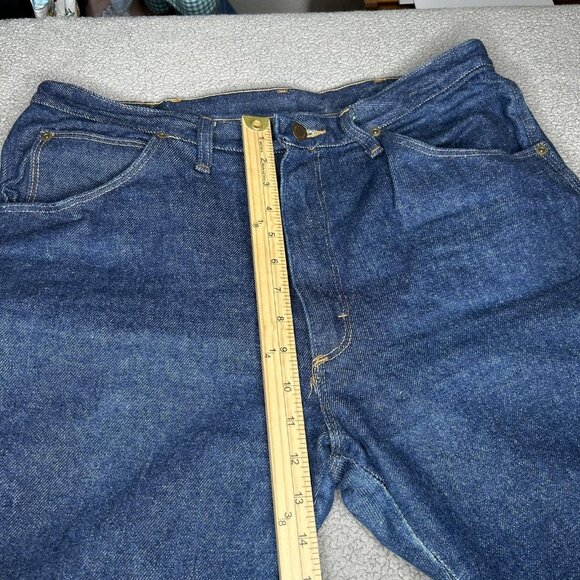 Vintage Wrangler Jeans Mens 36x32 Denim Scoville Made in USA Straight Leg 80s - Picture 8 of 11